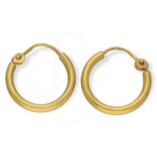 Gold Hoop Earrings 18Kt - Fkjern18K3171