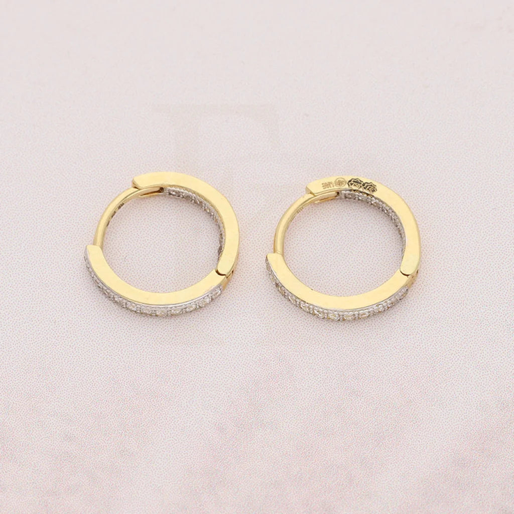 Gold Hoop Earrings 18Kt - Fkjern18K3175