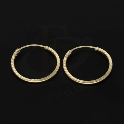 Gold Hoop Earrings 21Kt - Fkjern18K5115