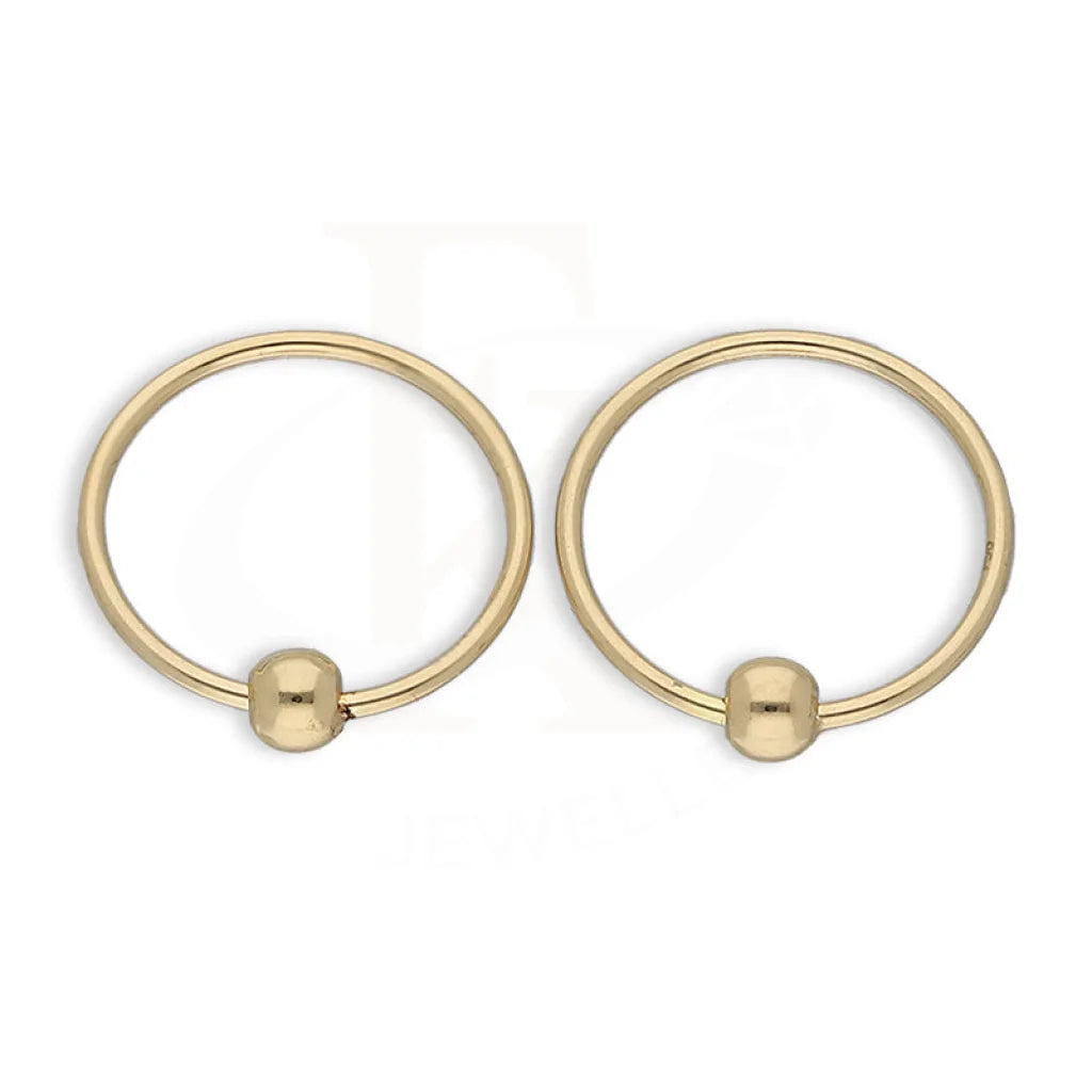 Gold Hoop Earrings 18Kt - Fkjern18K5525