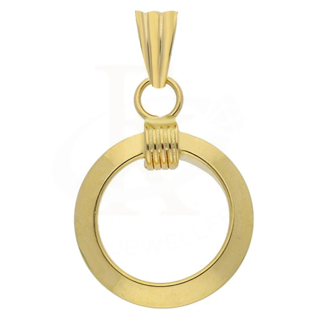 Gold Hoop Shaped Pendant Set (Necklace And Earrings) 18Kt - Fkjnklst18K2091 Sets