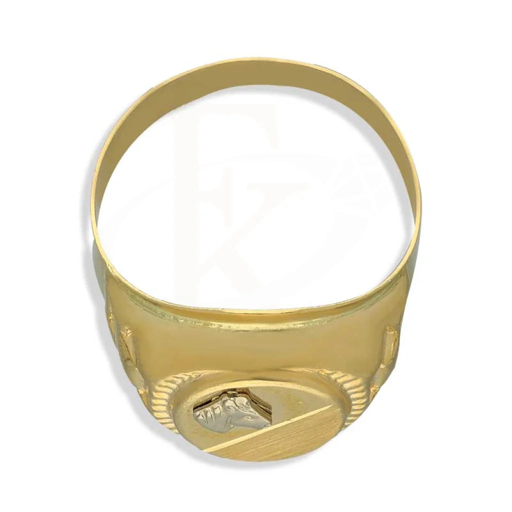 Gold Horse Shaped Mens Ring 18Kt - Fkjrn18K3816 Rings