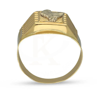 Gold Horse Shaped Mens Ring 18Kt - Fkjrn18K3817 Rings
