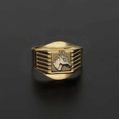 Gold Horse Shaped Mens Ring 18Kt - Fkjrn18K3817 Rings