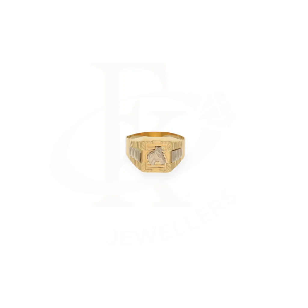 Gold Horse Shaped Ring 18Kt - Fkjrn18K7870 Rings