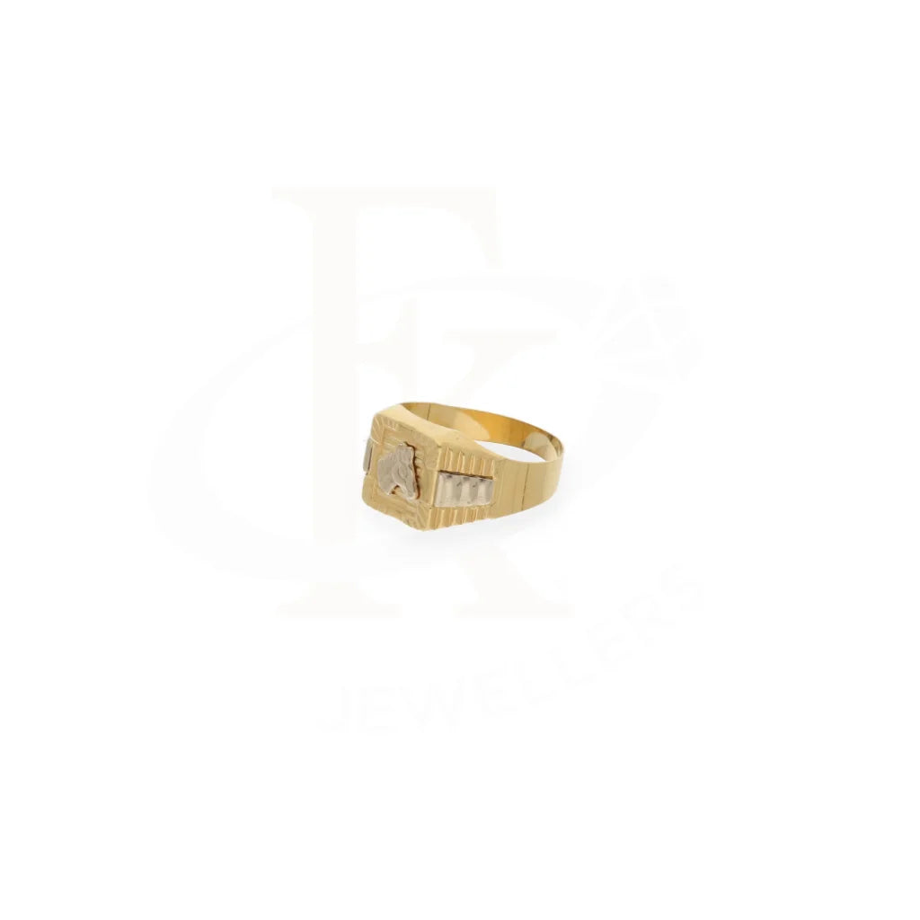 Gold Horse Shaped Ring 18Kt - Fkjrn18K7870 Rings