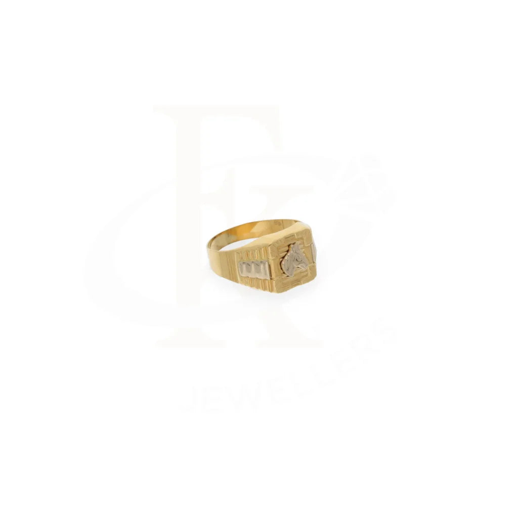 Gold Horse Shaped Ring 18Kt - Fkjrn18K7870 Rings