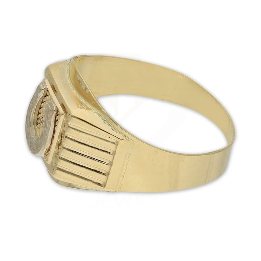 Gold Horse Shoe Mens Ring 18Kt - Fkjrn18K3803 Rings