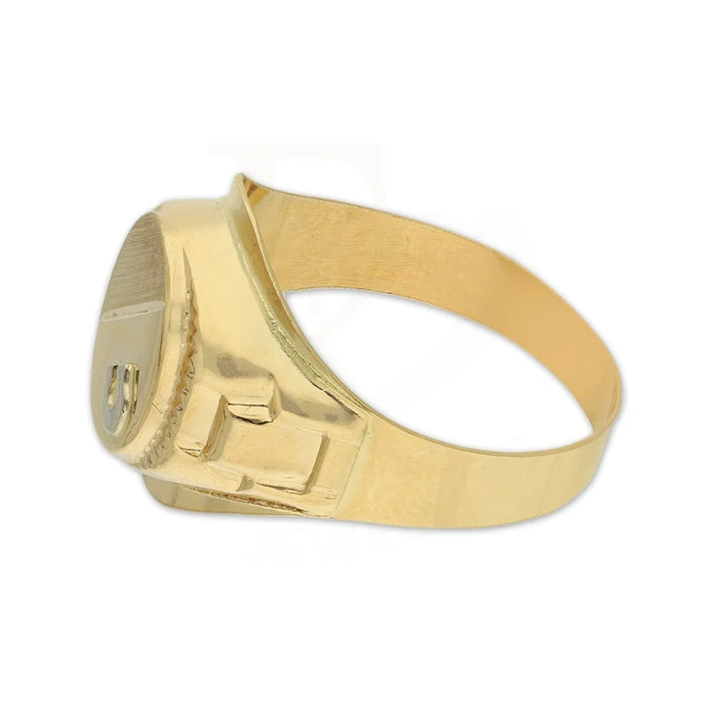 Gold Horse Shoe Mens Ring 18Kt - Fkjrn18K3804 Rings