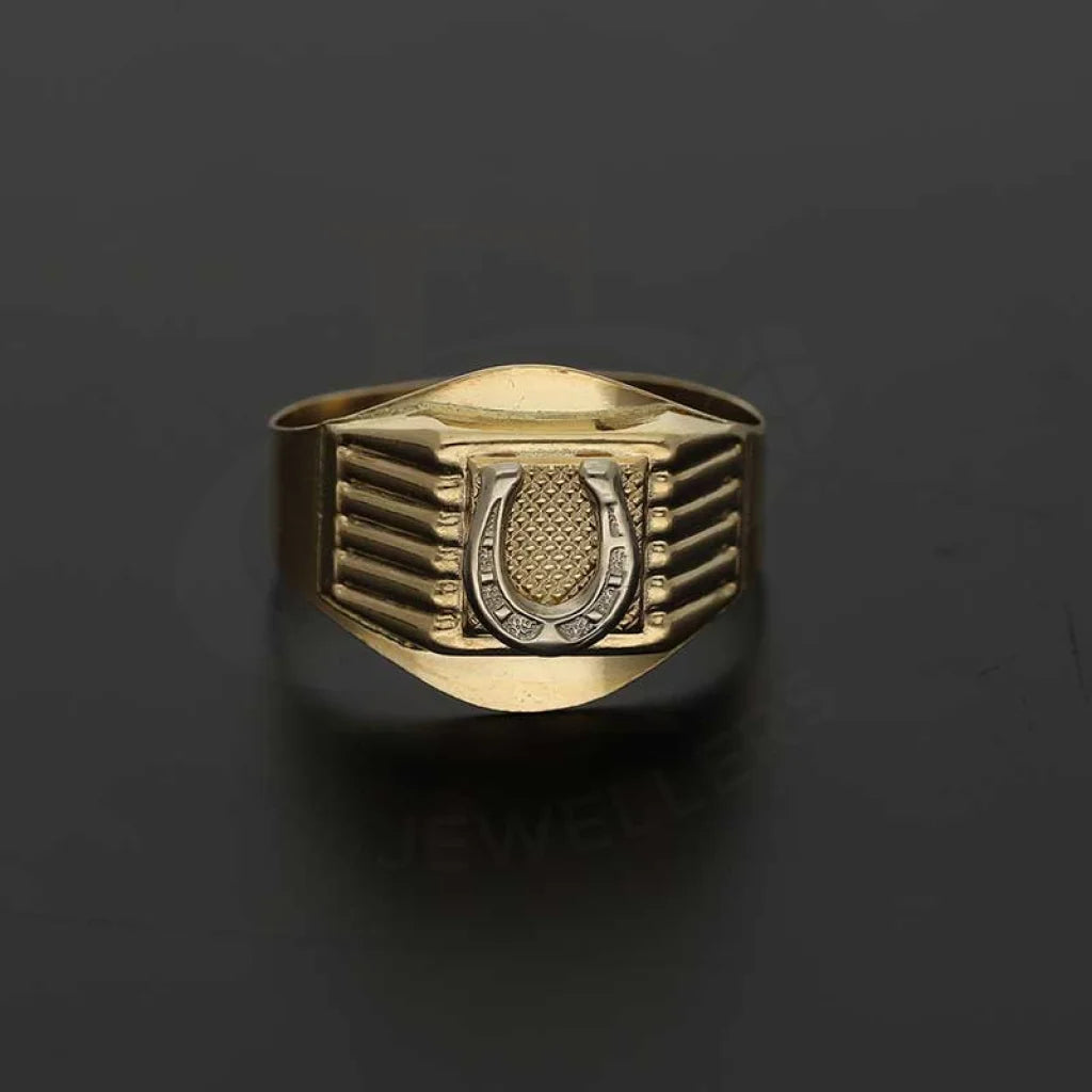 Gold Horse Shoe Mens Ring 18Kt - Fkjrn18K3814 Rings