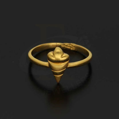 Gold Ice Cream Cone Shaped Baby Ring 22Kt - Fkjrn22K3827 Rings