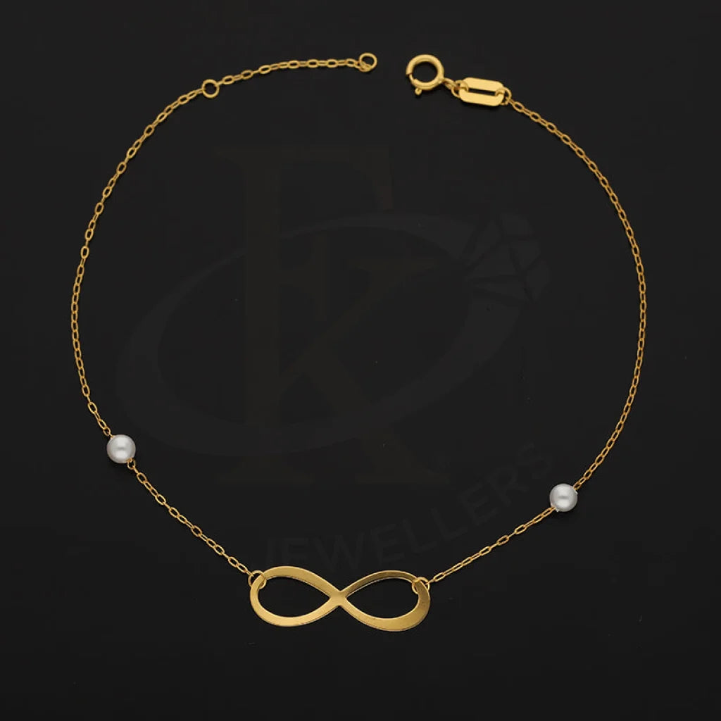 Gold Infinity Bracelet 21Kt - Fkjbrl21Km5388 Bracelets