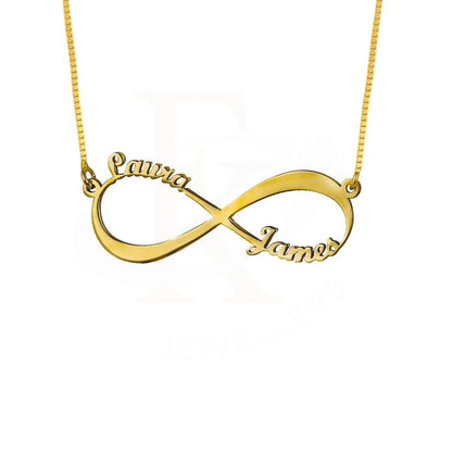 Gold Infinity Name Necklace 18Kt - Fkjnkl1892 Box Necklaces