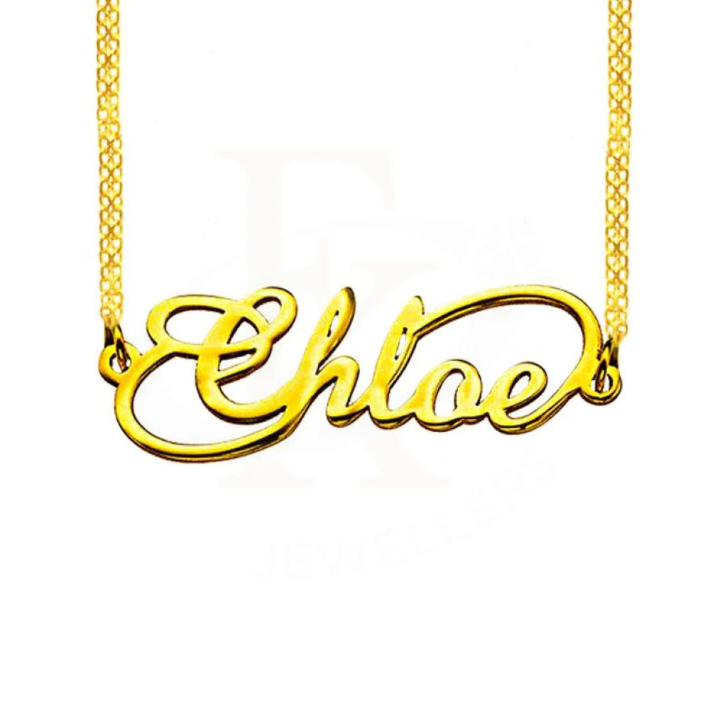 Gold Infinity Name Necklace 18Kt - Fkjnkl1934 Flat Necklaces