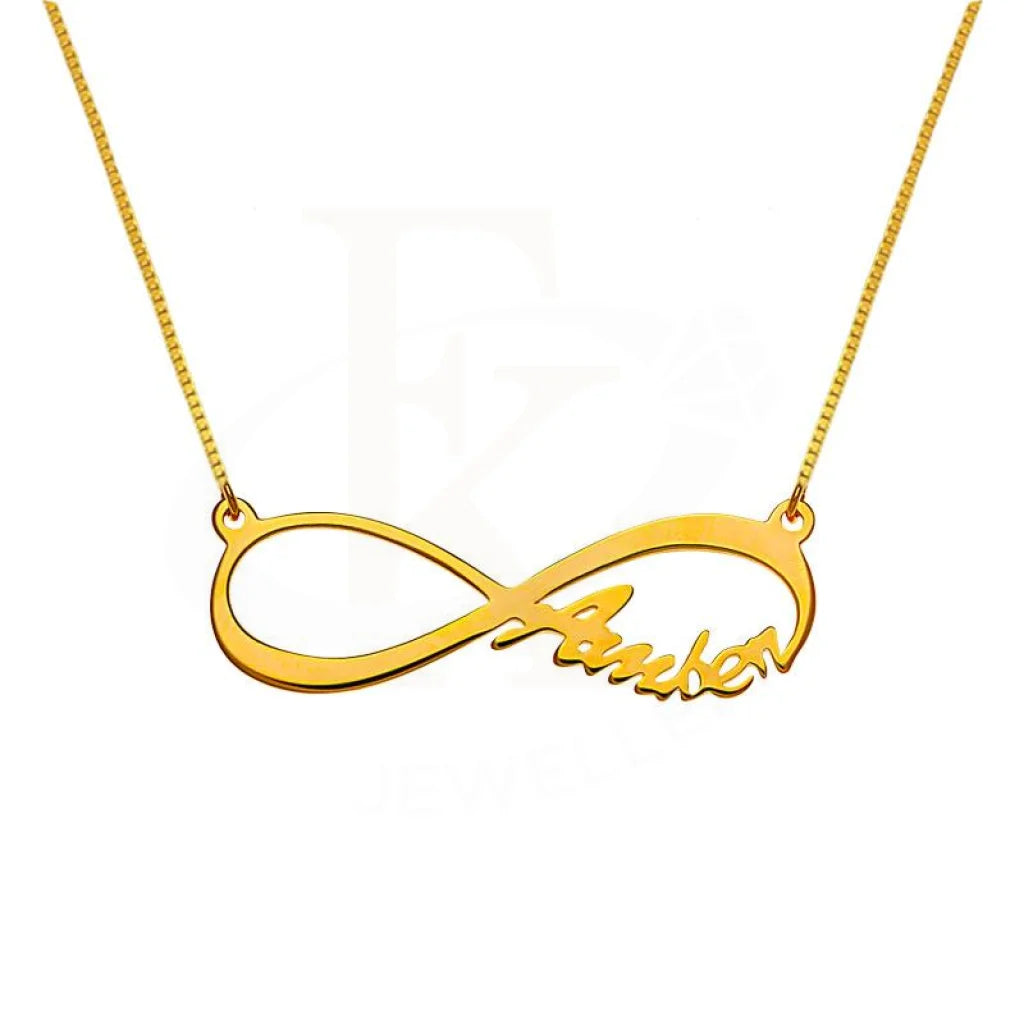 Gold Infinity Name Necklace 18Kt - Fkjnkl1936 Box Necklaces