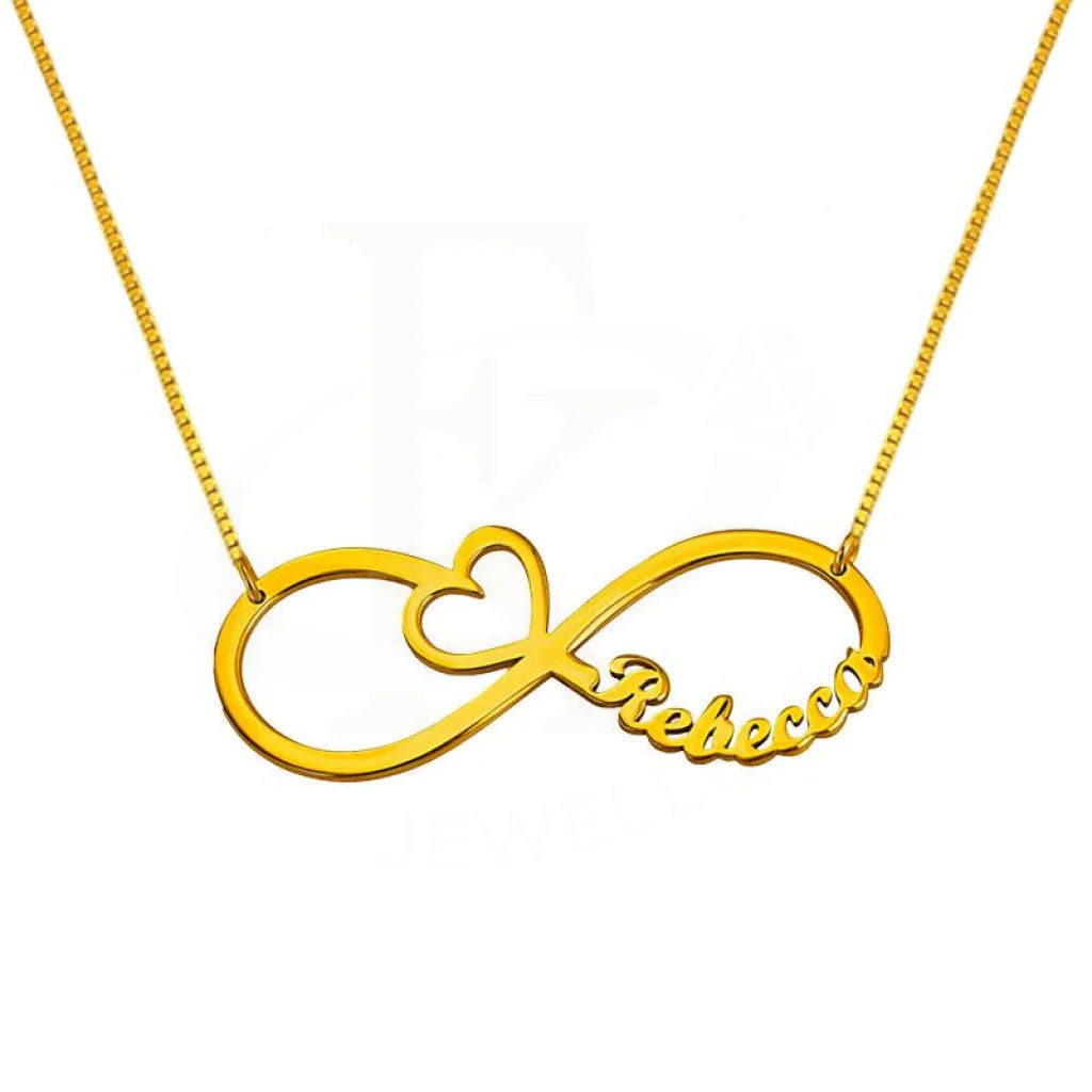 Gold Infinity Name Necklace 18Kt - Fkjnkl1938 Box Necklaces