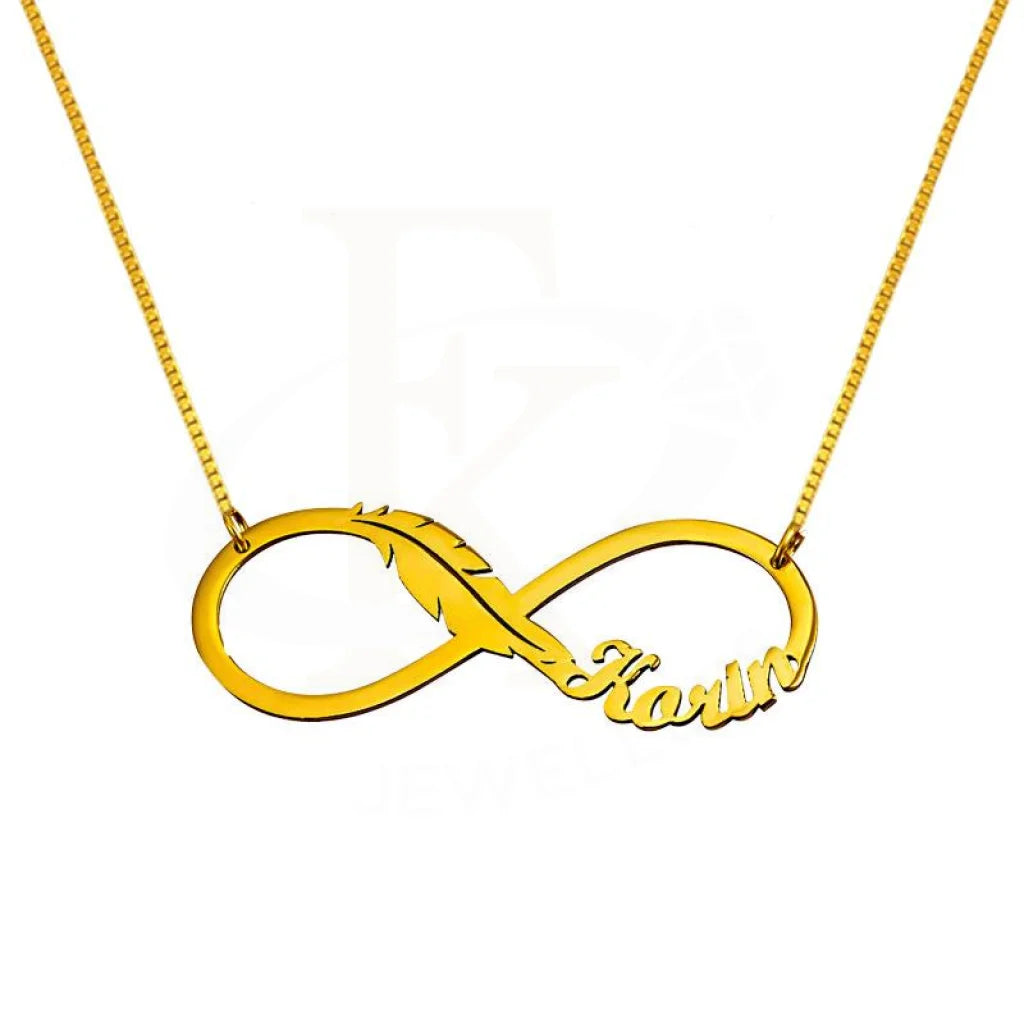 Gold Infinity Name Necklace 18Kt - Fkjnkl1939 Box Necklaces
