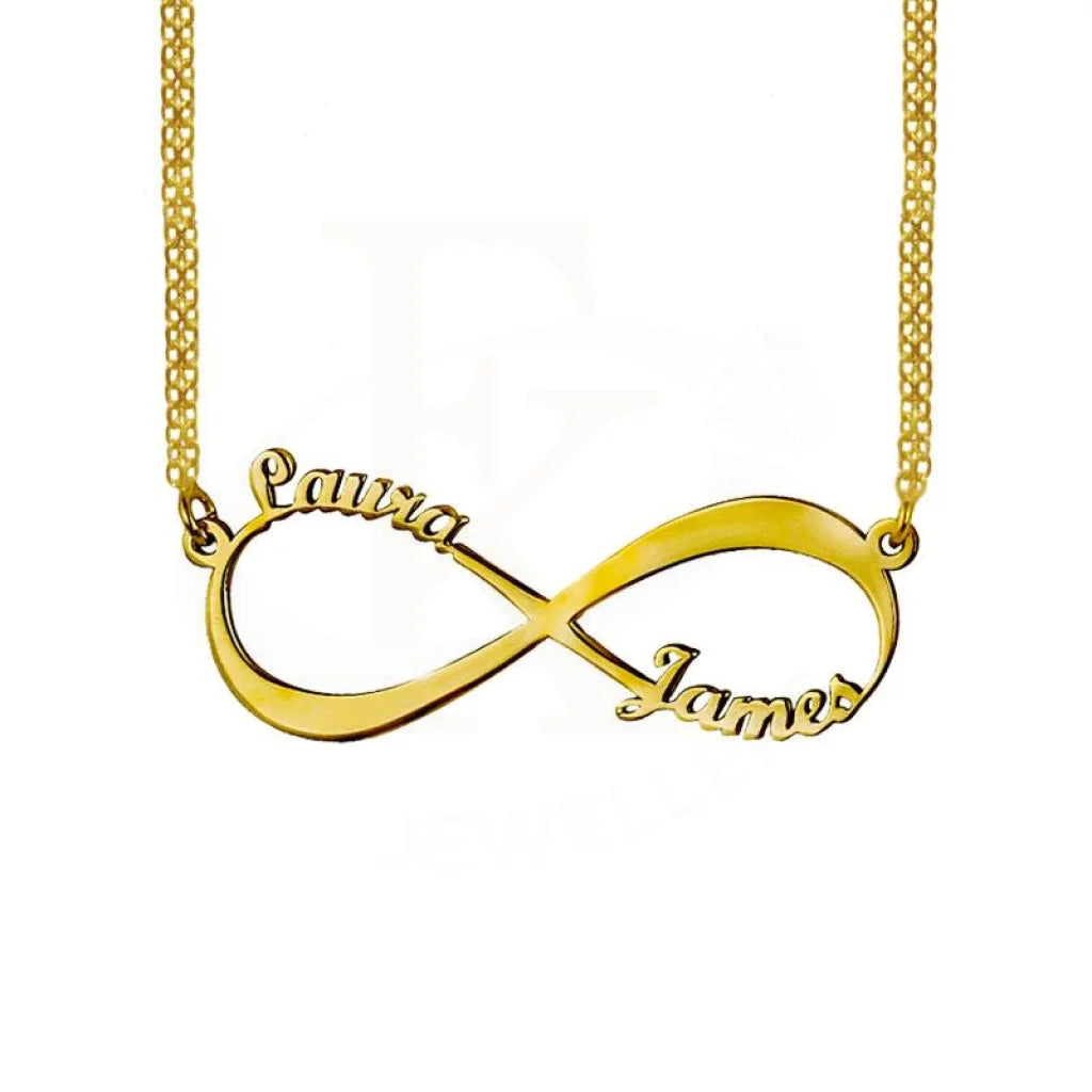 Gold Infinity Name Necklace 22Kt - Fkjnkl1912 Necklaces