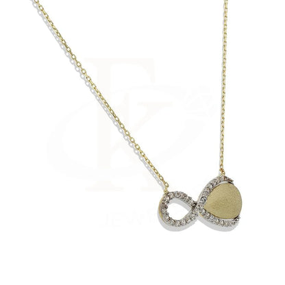 Gold Infinity Shaped Necklace 18Kt - Fkjnkl18K2262 Necklaces