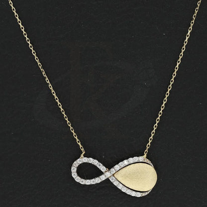 Gold Infinity Shaped Necklace 18Kt - Fkjnkl18K2262 Necklaces