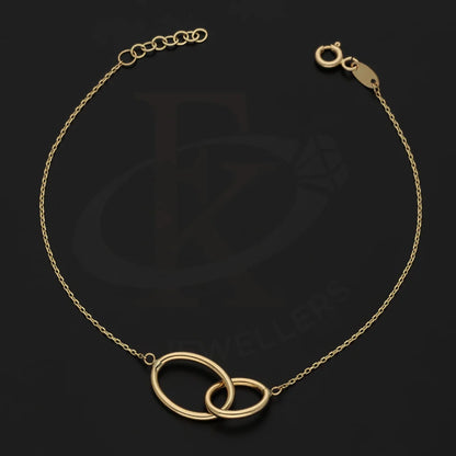 Gold Interlocking Oval Shaped Bracelet 18Kt - Fkjbrl18Km5482 Bracelets