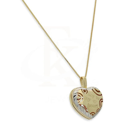 Gold Key For My Heart Necklace (Chain With Pendant) 18Kt - Fkjnkl18K2398 Necklaces