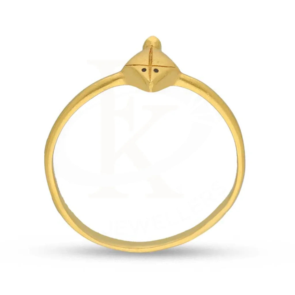 Gold Kite Shaped Baby Ring 22Kt - Fkjrn22K3828 Rings