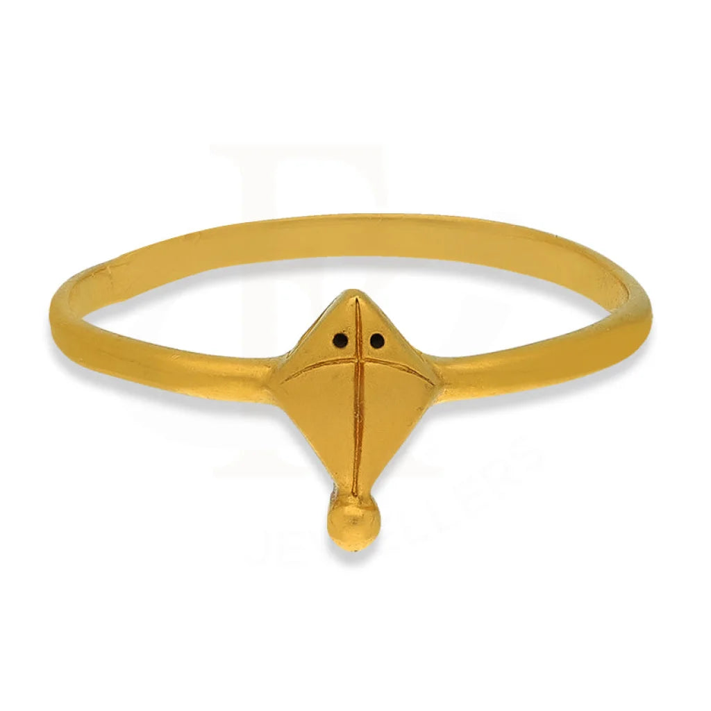 Gold Kite Shaped Baby Ring 22Kt - Fkjrn22K3828 Rings