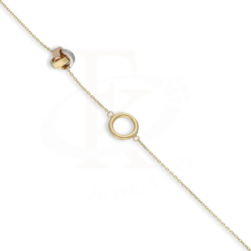 Gold Knot And Round Shaped Bracelet 18Kt - Fkjbrl18Km5485 Bracelets