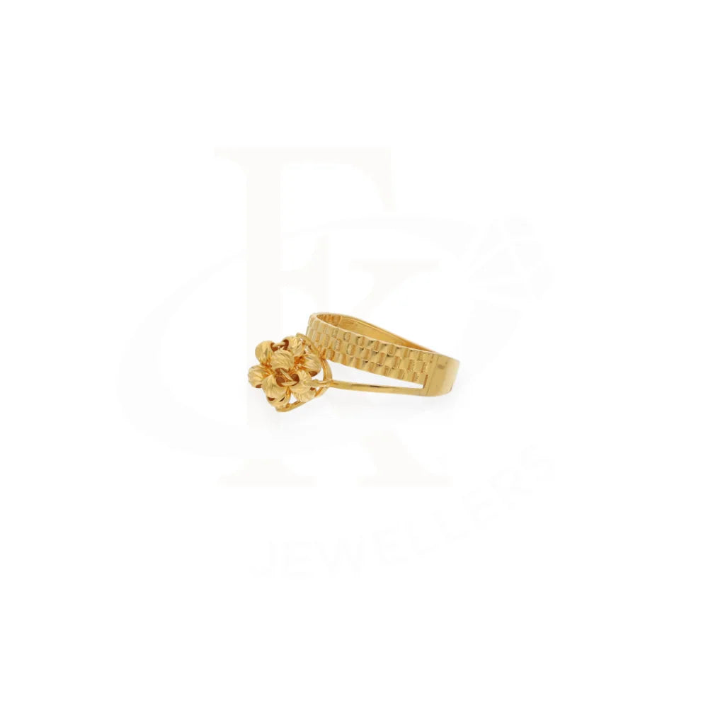 Gold Knot Ring 21Kt - Fkjrn21Km7989 Rings