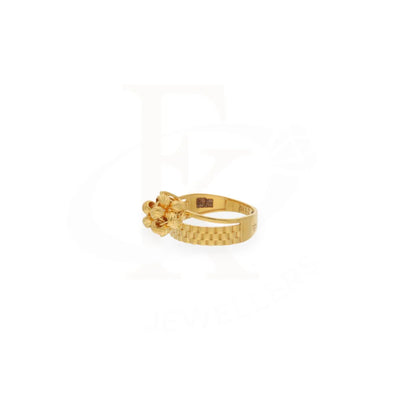 Gold Knot Ring 21Kt - Fkjrn21Km7989 Rings