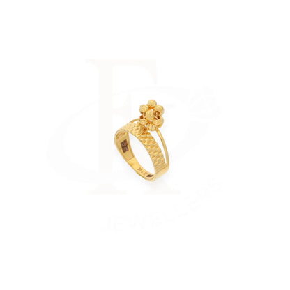 Gold Knot Ring 21Kt - Fkjrn21Km7989 Rings