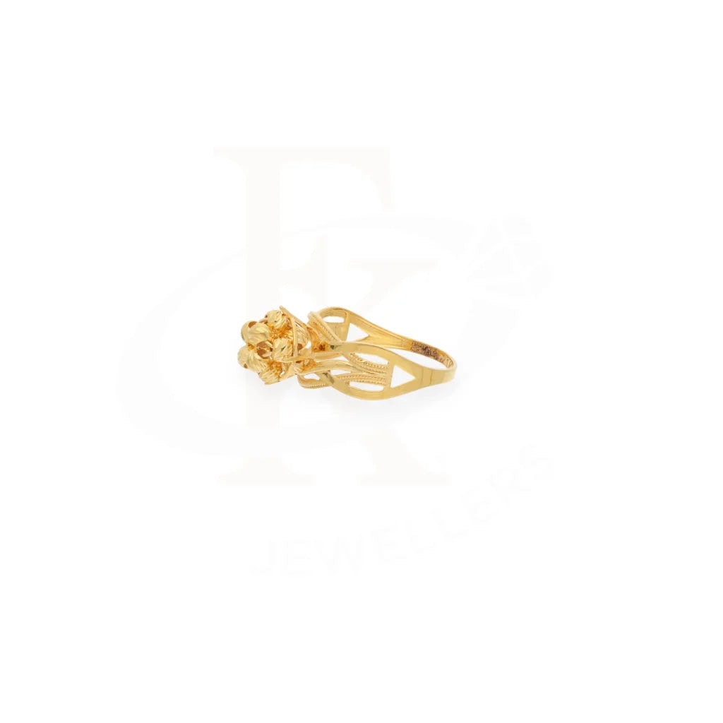 Gold Knot Ring 21Kt - Fkjrn21Km7990 Rings