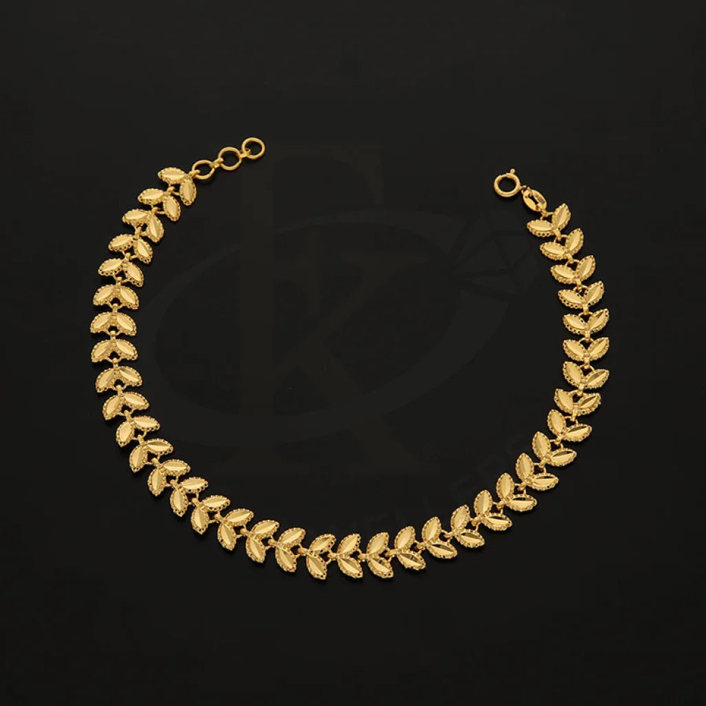 Gold Leaf Bracelet 21Kt - Fkjbrl21Km5170 Bracelets