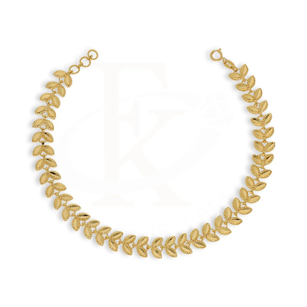 Gold Leaf Bracelet 21Kt - Fkjbrl21Km5170 Bracelets