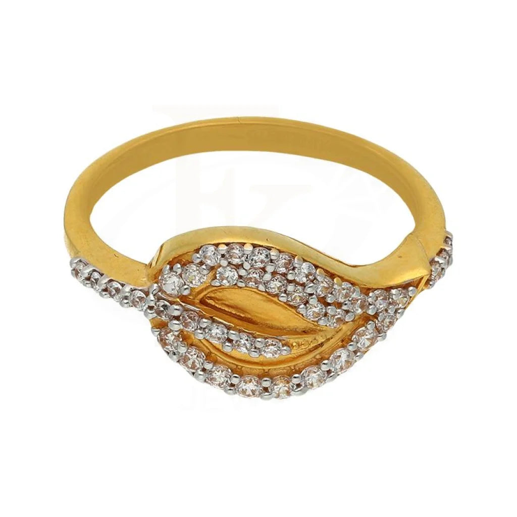 Gold Leaf Ring 22Kt - Fkjrn22K2823 Rings