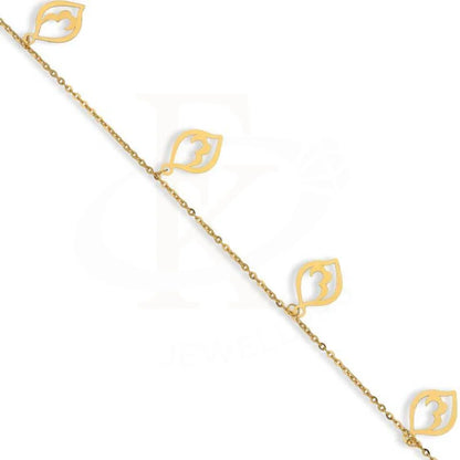 Gold Leaf Shaped Bracelet 22Kt - Fkjbrl22K2731 Bracelets