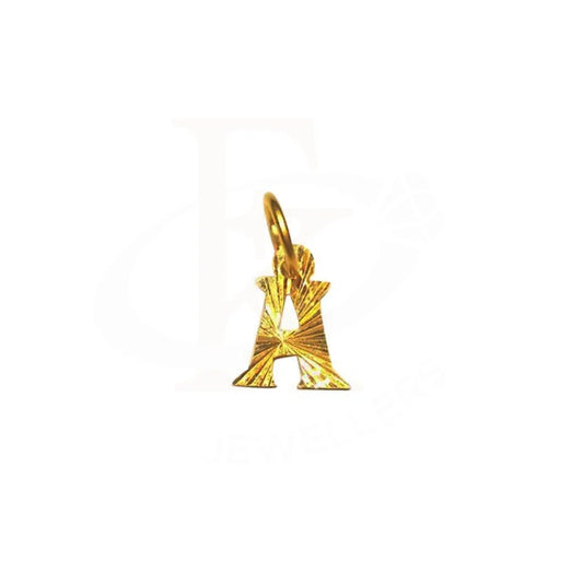 Gold Letter Pendant 18Kt - Fkjpnd1468 Pendants