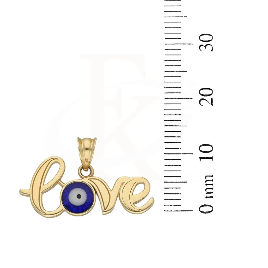 Gold Love And Evil Eye Pendant 18Kt - Fkjpnd18K5224 Pendants