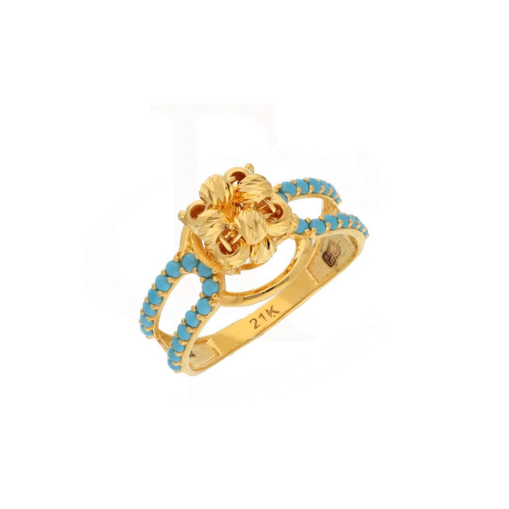 Gold Luxury Knot Ring 21Kt - Fkjrn21Km8499 Rings