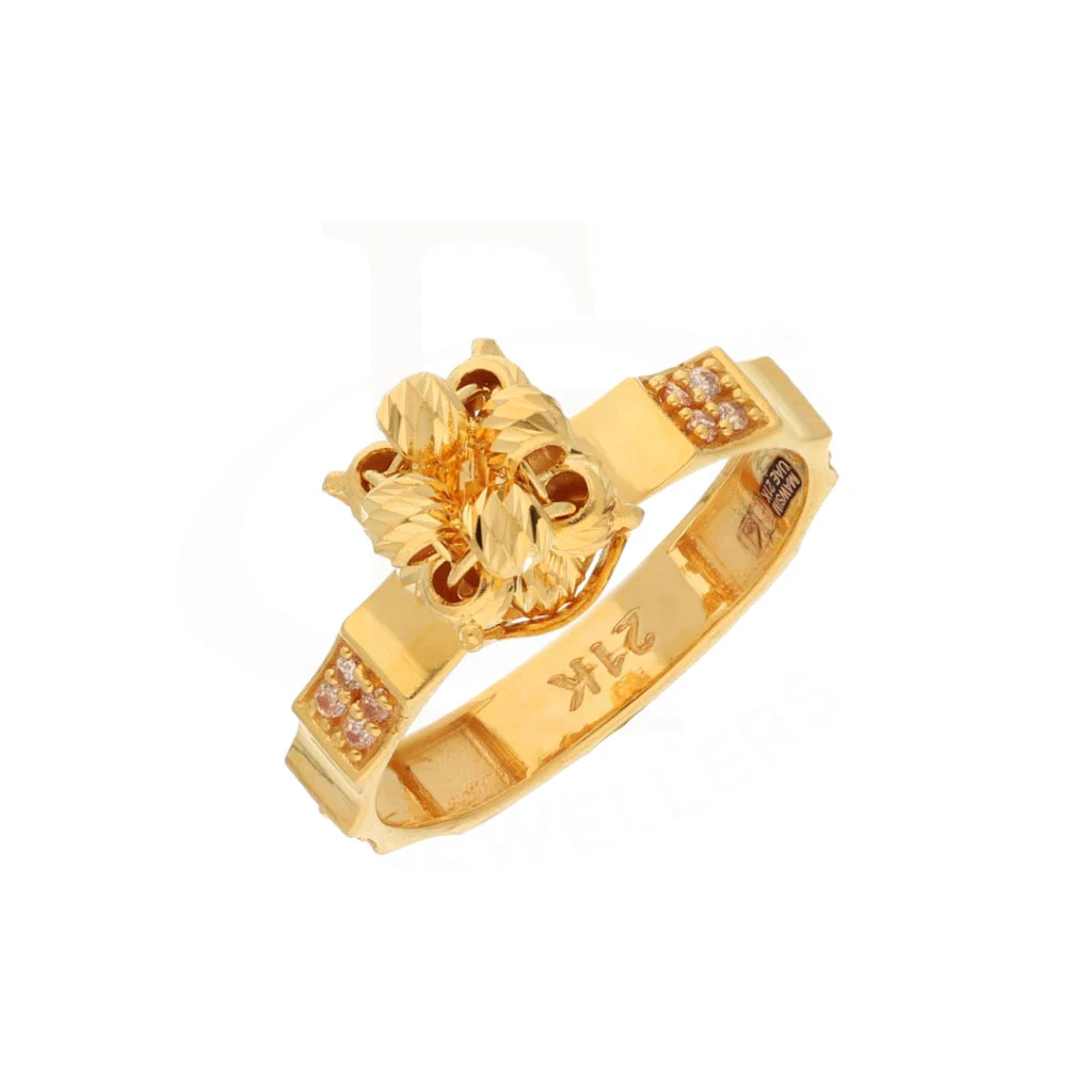 Gold Luxury Knot Ring 21Kt - Fkjrn21Km8500 Rings