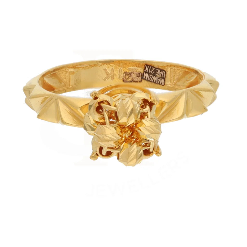 Gold Luxury Knot Ring 21Kt - Fkjrn21Km8501 Rings