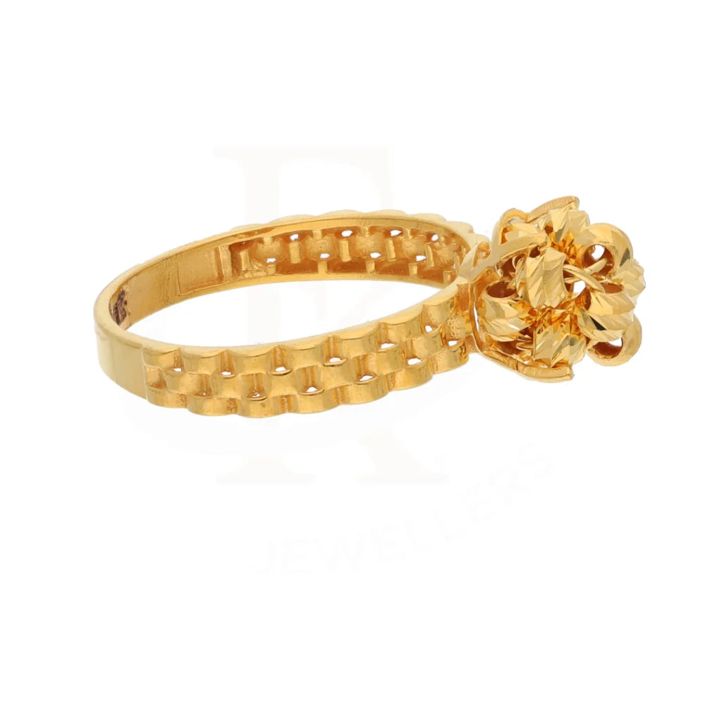 Gold Luxury Knot Ring 21Kt - Fkjrn21Km8502 Rings