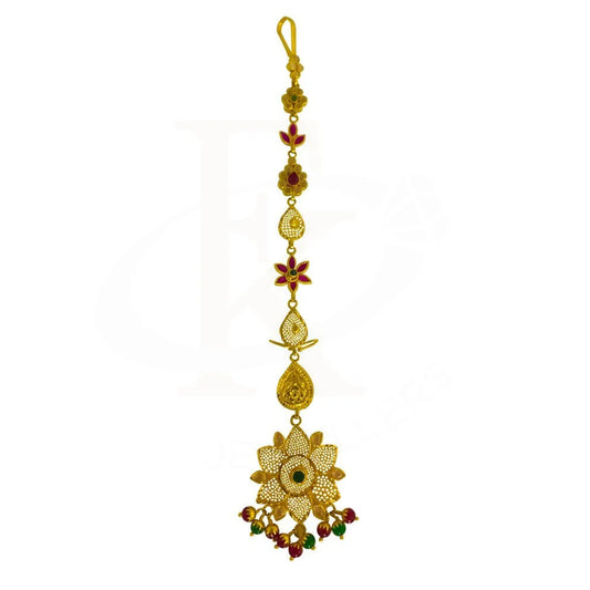 Gold Maang Tikka 22Kt - Fkjtk2201