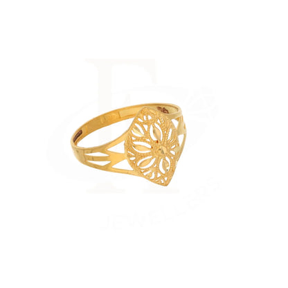 Gold Marquise Design Ring 21Kt - Fkjrn21Km8547 Rings