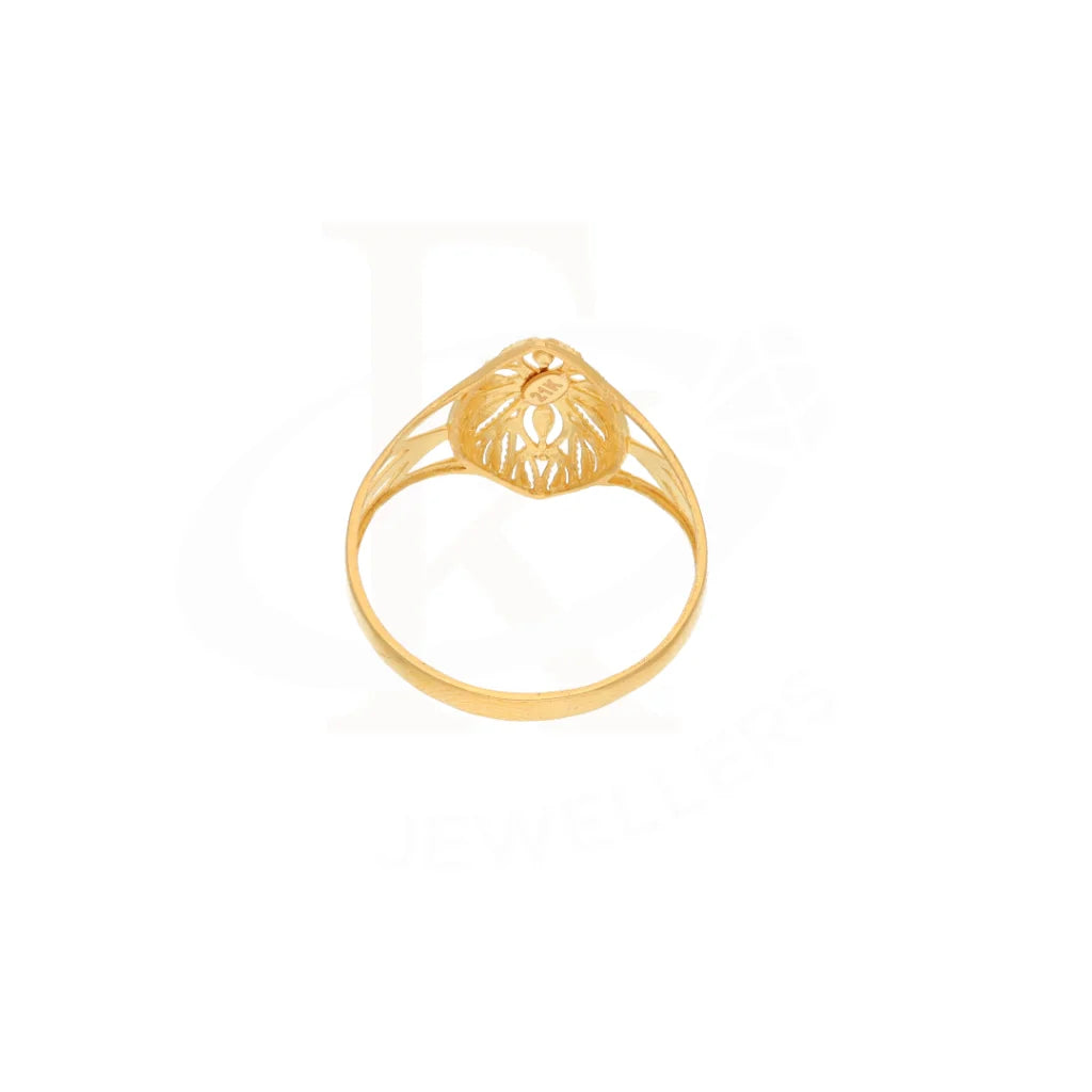 Gold Marquise Design Ring 21Kt - Fkjrn21Km8547 Rings