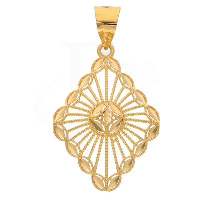 Gold Marquise Shaped Pendant 21Kt - Fkjpnd21Km8609 Pendants