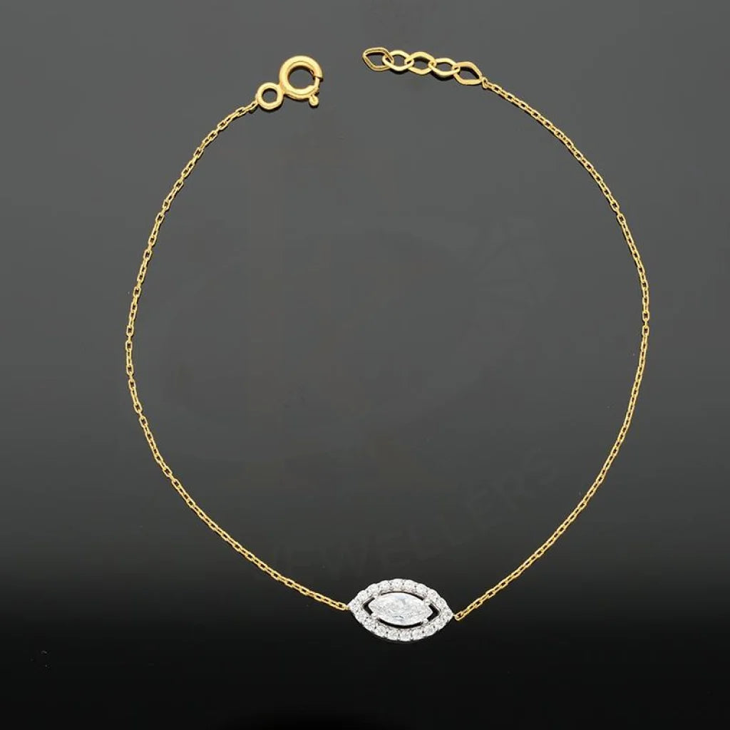 Gold Marquise Solitaire Bracelet 21Kt - Fkjbrl21K2464 Bracelets