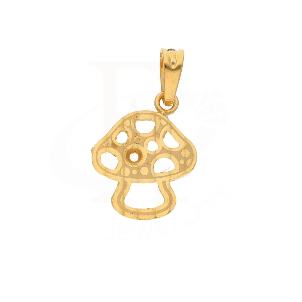 Gold Mashroom Shaped Pendant 21Kt - Fkjpnd21Km8612 Pendants