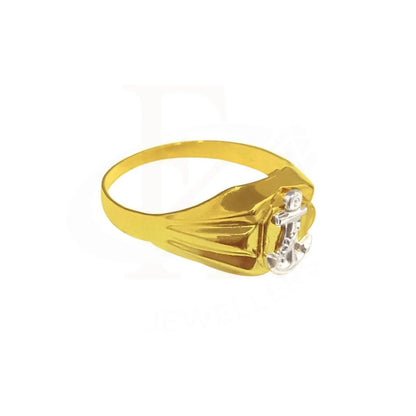 Gold Mens Anchor Ring 18Kt - Fkjrn1849 Rings